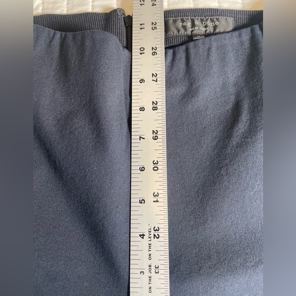 Rag & Bone Simone Blue Slim Straight Ankle Crop Pants Women’s Sz 4 High Rise - Picture 8 of 13